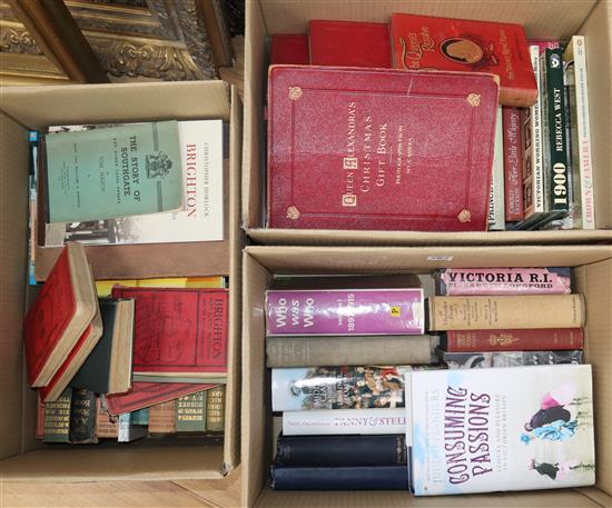 A quantity of books relating to Queen Victorian and later